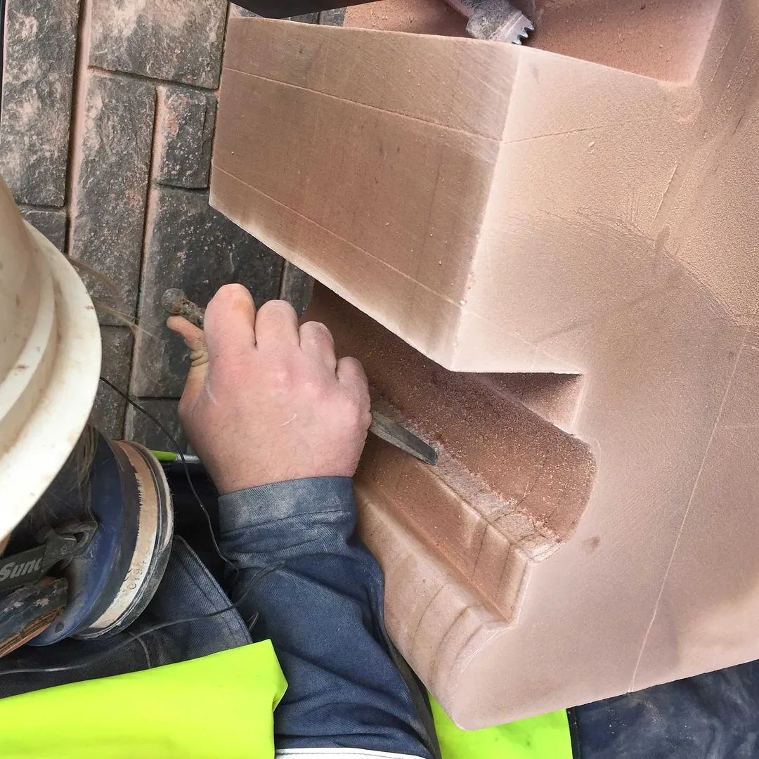 Stone Mason at work