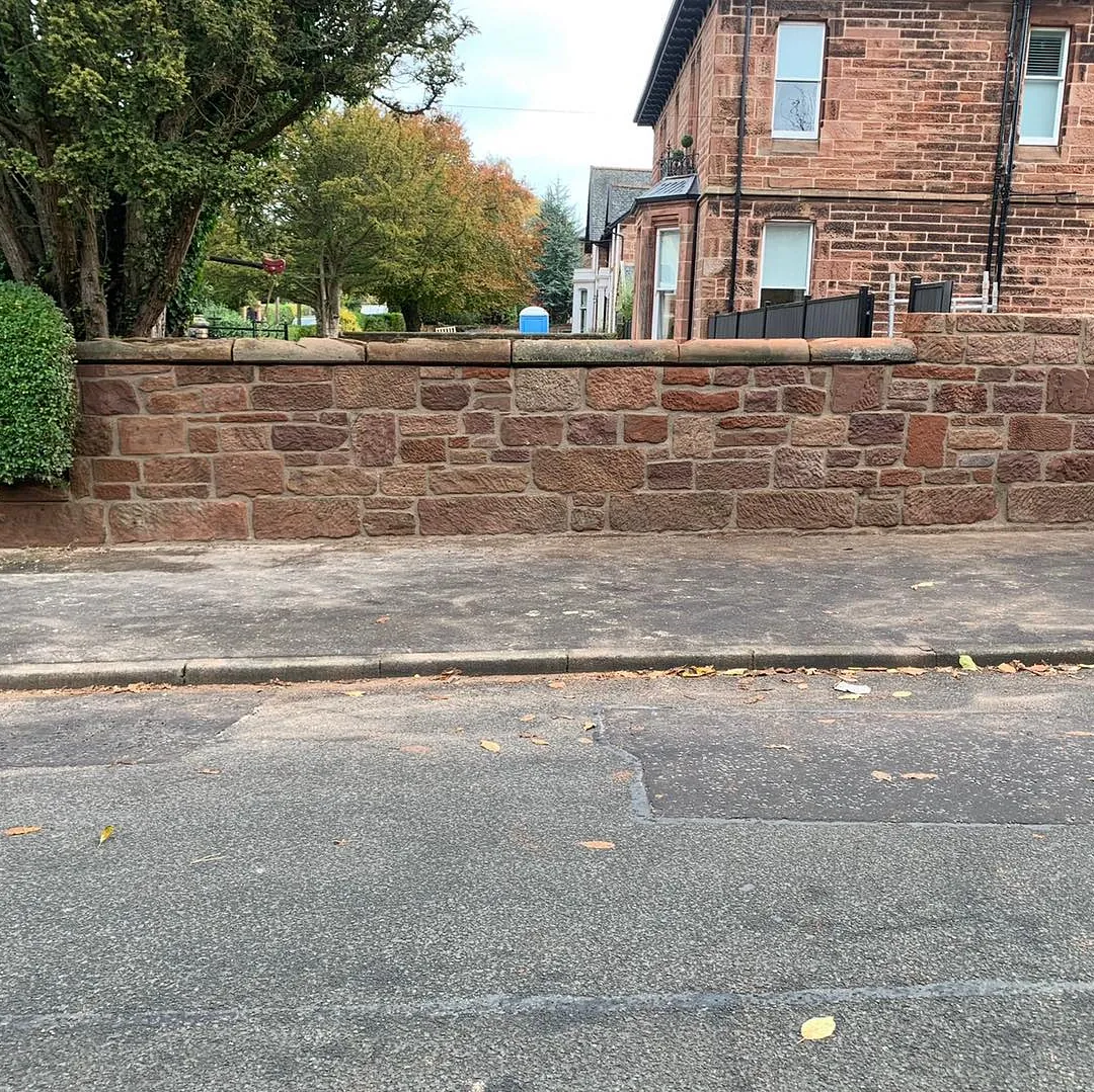 recycled stone wall bothwell